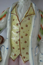 Load image into Gallery viewer, Large Staffordshire Flatback Figurine of the Scottish Poet Robert Burns
