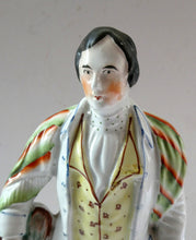 Load image into Gallery viewer, Large Staffordshire Flatback Figurine of the Scottish Poet Robert Burns
