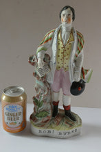 Load image into Gallery viewer, Large Staffordshire Flatback Figurine of the Scottish Poet Robert Burns
