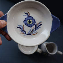 Load image into Gallery viewer, SCOTTISH POTTERY: 1960s BUCHAN Stoneware Two Jugs and One Small Platter. ALPINE Pattern
