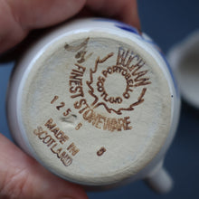 Load image into Gallery viewer, SCOTTISH POTTERY: 1960s BUCHAN Stoneware Two Jugs and One Small Platter. ALPINE Pattern
