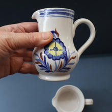 Load image into Gallery viewer, SCOTTISH POTTERY: 1960s BUCHAN Stoneware Two Jugs and One Small Platter. ALPINE Pattern
