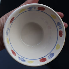 Load image into Gallery viewer, SCOTTISH POTTERY. 1980s Buchan Pottery Large Sugar Bowl. Decorated with the Rare &quot;New Town&quot; pattern 
