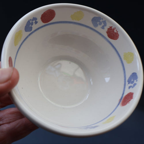 SCOTTISH POTTERY. 1980s Buchan Pottery Large Sugar Bowl. Decorated with the Rare 