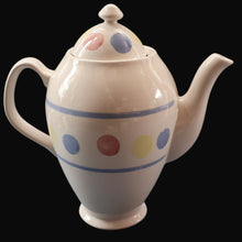 Load image into Gallery viewer, SCOTTISH POTTERY. Rare 1980s Buchan Pottery Coffee Pot. Decorated with the Rare &quot;New Town&quot; pattern 

