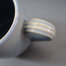 Load image into Gallery viewer, SCOTTISH POTTERY. PAIR of Large 1950s Buchan Plain French Blue Stoneware Tankard Shape Mugs. Each 5 inches in height
