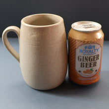 Load image into Gallery viewer, SCOTTISH POTTERY. Set of Four Large 1950s Buchan Plain Oatmeal Stoneware Tankard Shape Mugs. Each 5 inches in height
