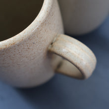 Load image into Gallery viewer, SCOTTISH POTTERY. Set of Four Large 1950s Buchan Plain Oatmeal Stoneware Tankard Shape Mugs. Each 5 inches in height
