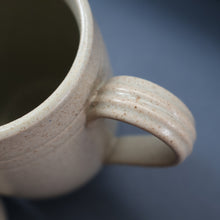 Load image into Gallery viewer, SCOTTISH POTTERY. Set of Four Large 1950s Buchan Plain Oatmeal Stoneware Tankard Shape Mugs. Each 5 inches in height
