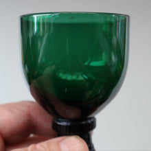 Load image into Gallery viewer, SINGLE Small Bristol Green 18th Century Hand-Blown Glass Roemer. 4 1/2 inches high
