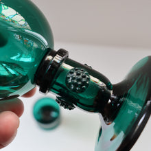 Load image into Gallery viewer, Antique Pair of Small Bristol Green 18th Century Hand-Blown Glass Roemers
