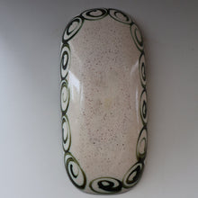 Load image into Gallery viewer, Collectable LARGE 1960s CORNISH Pottery Oblong Platter by Celtic Pottery (Newlyn) Phoenix Design. Height: 14 inches
