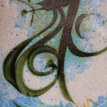Load image into Gallery viewer, Collectable LARGE 1960s CORNISH Pottery Oblong Platter by Celtic Pottery (Newlyn) Phoenix Design. Height: 14 inches
