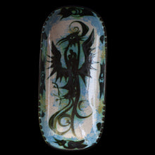 Load image into Gallery viewer, Collectable LARGE 1960s CORNISH Pottery Oblong Platter by Celtic Pottery (Newlyn) Phoenix Design. Height: 14 inches
