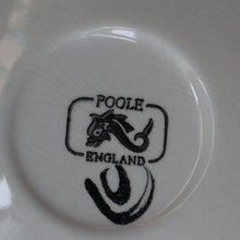 Load image into Gallery viewer, CAROL CUTLER. 1960s Orange POOLE Delphis Small Plate.  Fantastic Abstract Design. 5 inches
