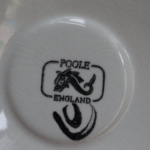 CAROL CUTLER. 1960s Orange POOLE Delphis Small Plate.  Fantastic Abstract Design. 5 inches