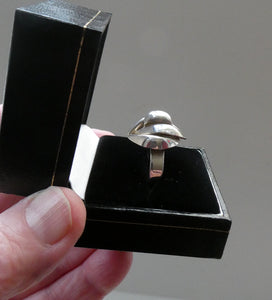 1960s GERMAN Silver Ring. Possibly designed by Franz Scheurle. UK Size S