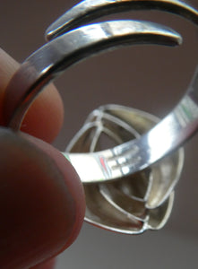 1960s GERMAN Silver Ring. Possibly designed by Franz Scheurle. UK Size S