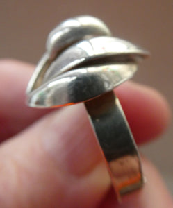 1960s GERMAN Silver Ring. Possibly designed by Franz Scheurle. UK Size S