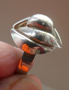 1960s GERMAN Silver Ring. Possibly designed by Franz Scheurle. UK Size S
