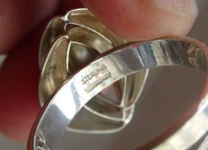 1960s GERMAN Silver Ring. Possibly designed by Franz Scheurle. UK Size S