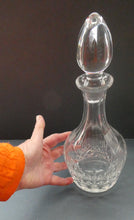 Load image into Gallery viewer, Vintage Decanter. Probably STUART Crystal. TEWKESBURY Pattern. Height 11 3/4 inches
