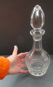 Vintage Decanter. Probably STUART Crystal. TEWKESBURY Pattern. Height 11 3/4 inches