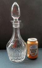 Load image into Gallery viewer, Vintage Decanter. Probably STUART Crystal. TEWKESBURY Pattern. Height 11 3/4 inches
