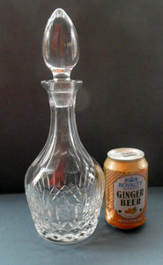 Vintage Decanter. Probably STUART Crystal. TEWKESBURY Pattern. Height 11 3/4 inches