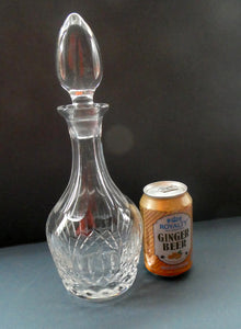 Vintage Decanter. Probably STUART Crystal. TEWKESBURY Pattern. Height 11 3/4 inches