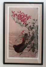 Load image into Gallery viewer, 1980s Woodcut by James Williamson Bell (1938 - 2010), &quot;BLACKBIRD&quot;. Signed in Pencil

