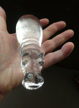 Load image into Gallery viewer, 1970s KOSTA BODA Glass Submerged Hippopotamus. Designed by Bertil Vallien
