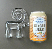 Load image into Gallery viewer, 1970s KOSTA BODA Glass Ram Designed by Bertil Vallien. 5 inches in height
