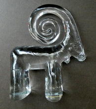 Load image into Gallery viewer, 1970s KOSTA BODA Glass Ram Designed by Bertil Vallien. 5 inches in height
