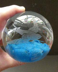 1983 One Off Scottish Caithness Glass Paperweight 1984 by Dean Gill 