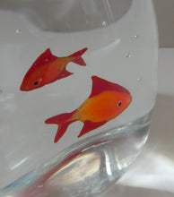 Load image into Gallery viewer, Vintage Italian Murano Glass GOLDFISH IN A BAG Model. Signed Oscar Zanetti
