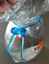 Load image into Gallery viewer, Vintage Italian Murano Glass GOLDFISH IN A BAG Model. Signed Oscar Zanetti
