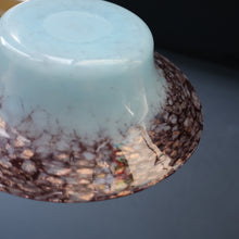 Load image into Gallery viewer, SCOTTISH GLASS. Fabulous 1920s Antique Monart Shallow Bowl with Rim. 5 3/4 inches

