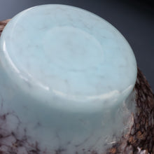 Load image into Gallery viewer, SCOTTISH GLASS. Fabulous 1920s Antique Monart Shallow Bowl with Rim. 5 3/4 inches

