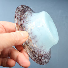 Load image into Gallery viewer, SCOTTISH GLASS. Fabulous 1920s Antique Monart Shallow Bowl with Rim. 5 3/4 inches

