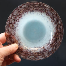 Load image into Gallery viewer, SCOTTISH GLASS. Fabulous 1920s Antique Monart Shallow Bowl with Rim. 5 3/4 inches

