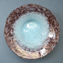 Load image into Gallery viewer, SCOTTISH GLASS. Fabulous 1920s Antique Monart Shallow Bowl with Rim. 5 3/4 inches

