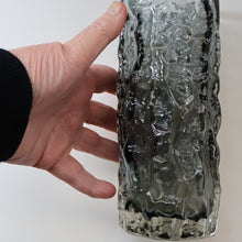 Load image into Gallery viewer, Genuine 1960s WHITEFRIARS Pewter Cylinder "Bark" vase by Geoffrey Baxter; 7 1/2 inches
