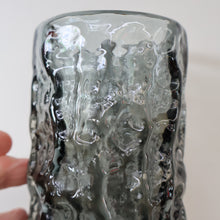 Load image into Gallery viewer, Genuine 1960s WHITEFRIARS Pewter Cylinder "Bark" vase by Geoffrey Baxter; 7 1/2 inches
