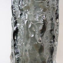 Load image into Gallery viewer, Genuine 1960s WHITEFRIARS Pewter Cylinder "Bark" vase by Geoffrey Baxter; 7 1/2 inches
