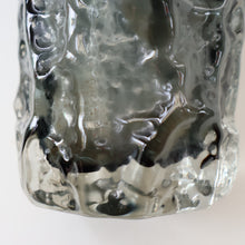 Load image into Gallery viewer, Genuine 1960s WHITEFRIARS Pewter Cylinder "Bark" vase by Geoffrey Baxter; 7 1/2 inches
