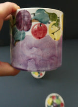 Load image into Gallery viewer, SCOTTISH POTTERY. 1930s BOUGH Pottery. TWO Lidded Jam Pots. Two Different Patterns
