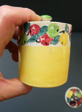 Load image into Gallery viewer, SCOTTISH POTTERY. 1930s BOUGH Pottery. TWO Lidded Jam Pots. Two Different Patterns
