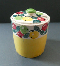 Load image into Gallery viewer, SCOTTISH POTTERY. 1930s BOUGH Pottery. TWO Lidded Jam Pots. Two Different Patterns
