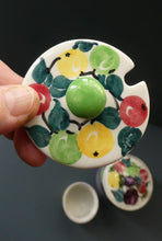 Load image into Gallery viewer, SCOTTISH POTTERY. 1930s BOUGH Pottery. TWO Lidded Jam Pots. Two Different Patterns
